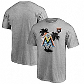 Miami Marlins Fanatics Branded 2018 MLB Spring Training Vintage T Shirt Heather Gray,baseball caps,new era cap wholesale,wholesale hats