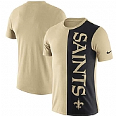 New Orleans Saints Nike Coin Flip Tri-Blend T-Shirt - GoldBlack,baseball caps,new era cap wholesale,wholesale hats
