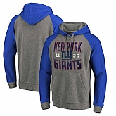 New York Giants NFL Pro Line by Fanatics Branded Timeless Collection Antique Stack Tri-Blend Raglan Pullover Hoodie Ash,baseball caps,new era cap wholesale,wholesale hats