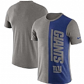 New York Giants Nike Coin Flip Tri-Blend T-Shirt - Heathered GrayRoyal,baseball caps,new era cap wholesale,wholesale hats
