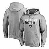 Oakland Raiders NFL Pro Line by Fanatics Branded Ash Iconic Collection Fade Out Pullover Hoodie 90Hou,baseball caps,new era cap wholesale,wholesale hats