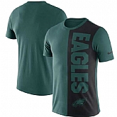Philadelphia Eagles Nike Coin Flip Tri-Blend T-Shirt - Midnight GreenBlack,baseball caps,new era cap wholesale,wholesale hats
