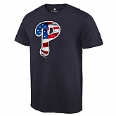 Philadelphia Phillies Navy Banner Wave T Shirt
