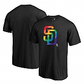 San Diego Padres Fanatics Branded Black Big & Tall Pride T Shirt