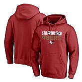 San Francisco 49ers NFL Pro Line by Fanatics Branded Scarlet Iconic Collection Fade Out Pullover Hoodie 90Hou,baseball caps,new era cap wholesale,wholesale hats