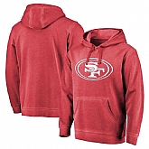 San Francisco 49ers NFL Pro Line by Fanatics Branded Scarlet White Logo Shadow Washed Pullover Hoodie 90Hou,baseball caps,new era cap wholesale,wholesale hats