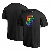 San Francisco Giants Fanatics Branded Pride Black T Shirt,baseball caps,new era cap wholesale,wholesale hats