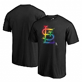 St. Louis Cardinals Fanatics Branded Pride Black T Shirt,baseball caps,new era cap wholesale,wholesale hats