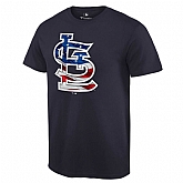 St. Louis Cardinals Navy Banner Wave T Shirt