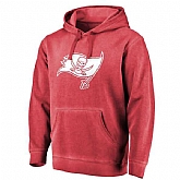 Tampa Bay Buccaneers NFL Pro Line by Fanatics Branded Red White Logo Shadow Washed Pullover Hoodie 90Hou,baseball caps,new era cap wholesale,wholesale hats