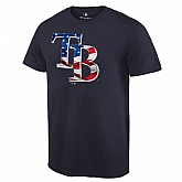 Tampa Bay Rays Navy Banner Wave T Shirt