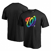 Washington Nationals Fanatics Branded Pride Black T Shirt,baseball caps,new era cap wholesale,wholesale hats