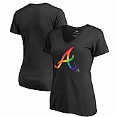 Women Atlanta Braves Fanatics Branded Pride Black T Shirt Fyun,baseball caps,new era cap wholesale,wholesale hats