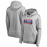 Women Buffalo Bills NFL Pro Line by Fanatics Branded Ash Iconic Collection On Side Stripe Pullover Hoodie 90Hou,baseball caps,new era cap wholesale,wholesale hats