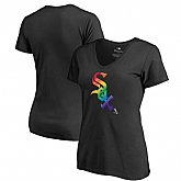 Women Chicago White Sox Fanatics Branded Pride Black T Shirt Fyun,baseball caps,new era cap wholesale,wholesale hats