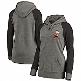 Women Cleveland Browns NFL Pro Line by Fanatics Branded Plus Sizes Vintage Lounge Pullover Hoodie - Heathered Gray.,baseball caps,new era cap wholesale,wholesale hats