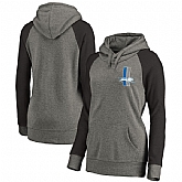 Women Detroit Lions NFL Pro Line by Fanatics Branded Plus Sizes Vintage Lounge Pullover Hoodie - Heathered Gray,baseball caps,new era cap wholesale,wholesale hats