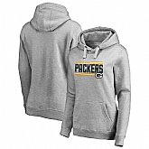 Women Green Bay Packers NFL Pro Line by Fanatics Branded Ash Iconic Collection On Side Stripe Pullover Hoodie 90Hou,baseball caps,new era cap wholesale,wholesale hats