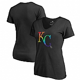 Women Kansas City Royals Fanatics Branded Pride Black T Shirt Fyun