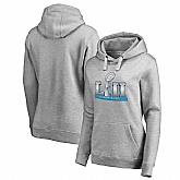 Women NFL Pro Line by Fanatics Branded Heather Gray Super Bowl LII Event Pullover Hoodie 90Hou,baseball caps,new era cap wholesale,wholesale hats