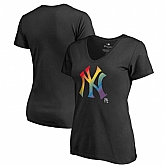 Women New York Yankees Fanatics Branded Pride Black T Shirt Fyun