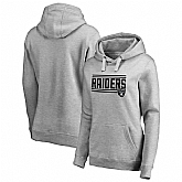 Women Oakland Raiders NFL Pro Line by Fanatics Branded Ash Iconic Collection On Side Stripe Pullover Hoodie 90Hou,baseball caps,new era cap wholesale,wholesale hats