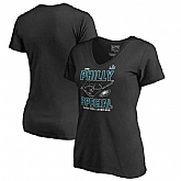 Women Philadelphia Eagles NFL Pro Line by Fanatics Branded Black Super Bowl LII Champions Philly Special 2.0 V Neck T Shirt,baseball caps,new era cap wholesale,wholesale hats