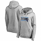 Women Tennessee Titans NFL Pro Line by Fanatics Branded Ash Iconic Collection On Side Stripe Pullover Hoodie 90Hou,baseball caps,new era cap wholesale,wholesale hats