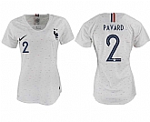 Women France 2 PAVARD Away 2018 FIFA World Cup Soccer Jersey,baseball caps,new era cap wholesale,wholesale hats