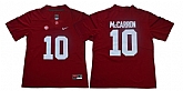 Alabama Crimson Tide 10 A.J. McCarron Red Nike College Football Jersey,baseball caps,new era cap wholesale,wholesale hats