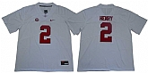 Alabama Crimson Tide 2 Derrick Henry White Nike College Football Jersey,baseball caps,new era cap wholesale,wholesale hats