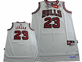 Bulls 23 Michael Jordan White Nike Swingman Jersey,baseball caps,new era cap wholesale,wholesale hats