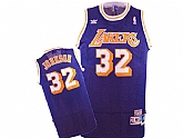 Lakers 32 Magic Johnson Purple Hardwood Classics Jersey,baseball caps,new era cap wholesale,wholesale hats