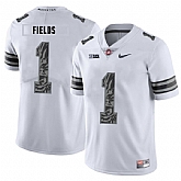 Ohio State Buckeyes 1 Justin Fields White Nike College Football Jerseys Dzhi,baseball caps,new era cap wholesale,wholesale hats