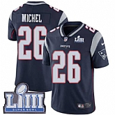 Nike Patriots 26 Sony Michel Navy 2019 Super Bowl LIII Vapor Untouchable Limited Jersey,baseball caps,new era cap wholesale,wholesale hats