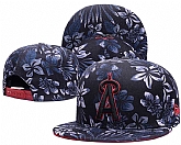Angels Team Logo Black With Flower Adjustable Hat GS,baseball caps,new era cap wholesale,wholesale hats