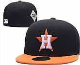 Astros Team Logo Black Fitted Hat LX,baseball caps,new era cap wholesale,wholesale hats