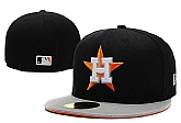 Astros Team Logo Black Gray Fitted Hat LX,baseball caps,new era cap wholesale,wholesale hats
