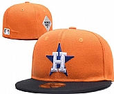 Astros Team Logo Orange Fitted Hat LX,baseball caps,new era cap wholesale,wholesale hats