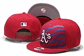 Athletics Team Logo Red USA Flag Adjustable Hat GS,baseball caps,new era cap wholesale,wholesale hats