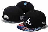 Braves Team Logo Black Game Adjustable Hat GS,baseball caps,new era cap wholesale,wholesale hats