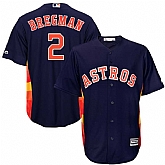 Astros 2 Alex Bregman Navy Cool Base Jersey,baseball caps,new era cap wholesale,wholesale hats