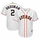 Astros 2 Alex Bregman White Cool Base Jersey,baseball caps,new era cap wholesale,wholesale hats
