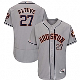 Astros 27 Jose Altuve Gray 150th Patch Flexbase Jersey Dzhi,baseball caps,new era cap wholesale,wholesale hats