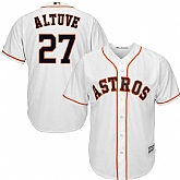 Astros 27 Jose Altuve White Cool Base Jersey,baseball caps,new era cap wholesale,wholesale hats