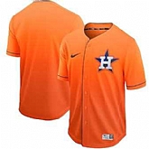 Astros Blank Orange Drift Fashion Jersey Dzhi,baseball caps,new era cap wholesale,wholesale hats