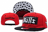 Bulls Team Logo Red Mitchell & Ness Adjustable Hat LX,baseball caps,new era cap wholesale,wholesale hats
