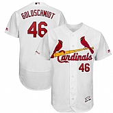 Cardinals 46 Paul Goldschmidt White 150th Patch Flexbase Jersey Dzhi,baseball caps,new era cap wholesale,wholesale hats