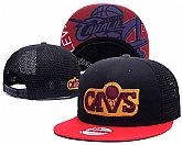 Cavaliers Team Logo Black Red Mesh Adjustable Hat GS,baseball caps,new era cap wholesale,wholesale hats
