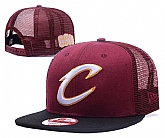 Cavaliers Team Logo Red Black Mesh Adjustable Hat GS,baseball caps,new era cap wholesale,wholesale hats